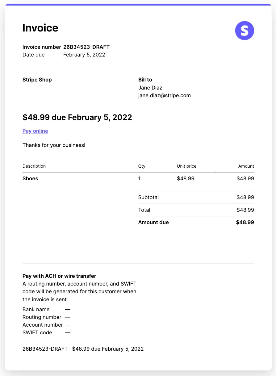 Uploaded Invoice