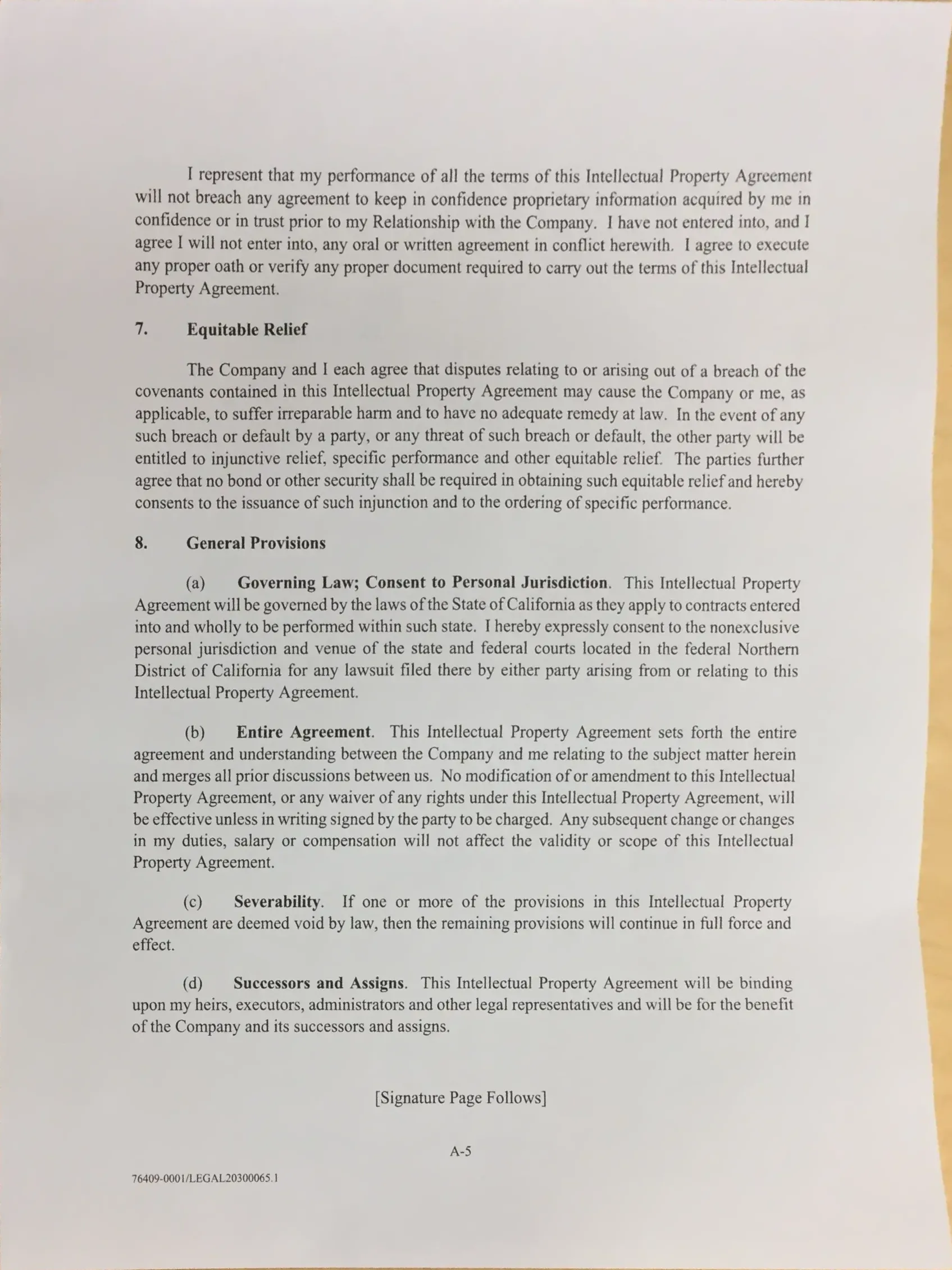 Warped Document